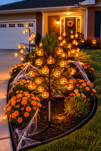 Solar Pumpkin Pathway Lights