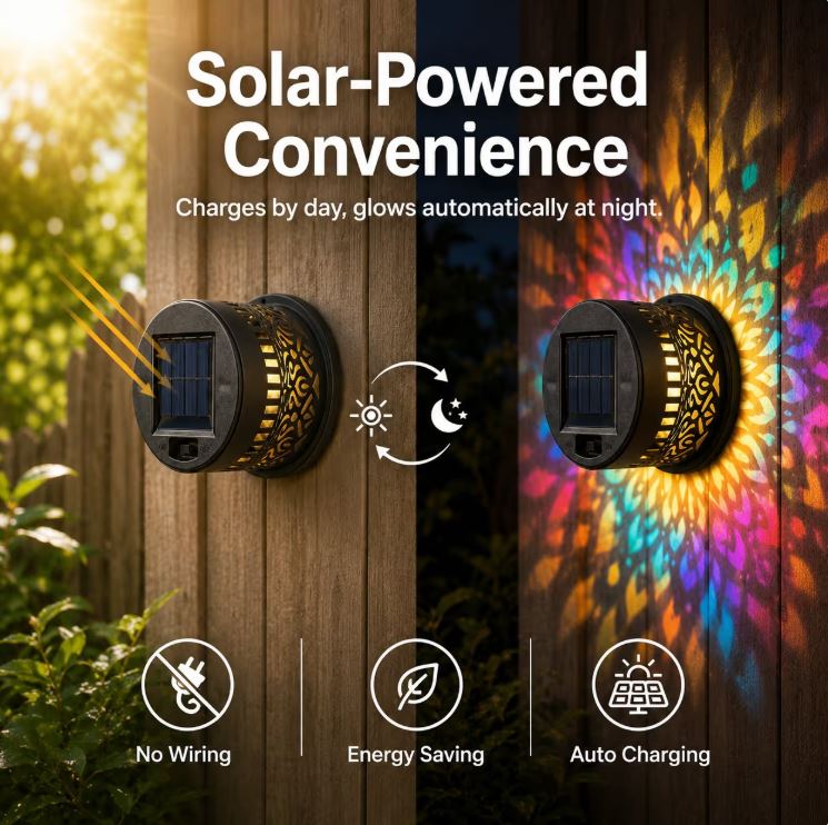 Solar Powered Mandala Light
