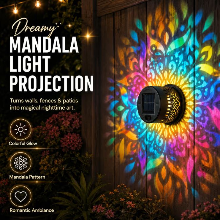 Solar Powered Mandala Light
