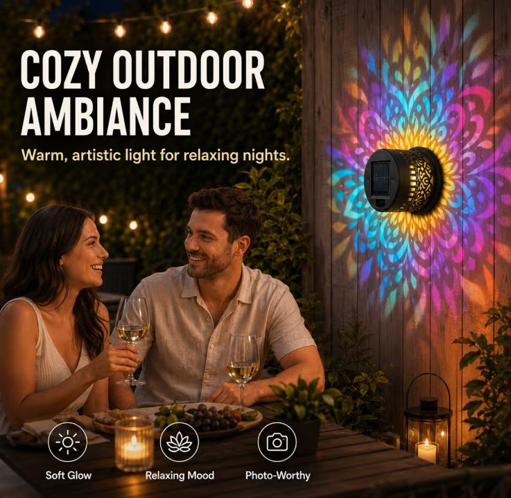 Solar Powered Mandala Light