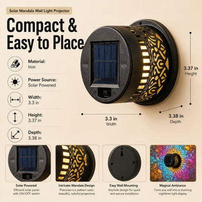 Solar Powered Mandala Light